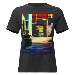 Women’s Relaxed T‑Shirt with Thessaloniki Paint Design